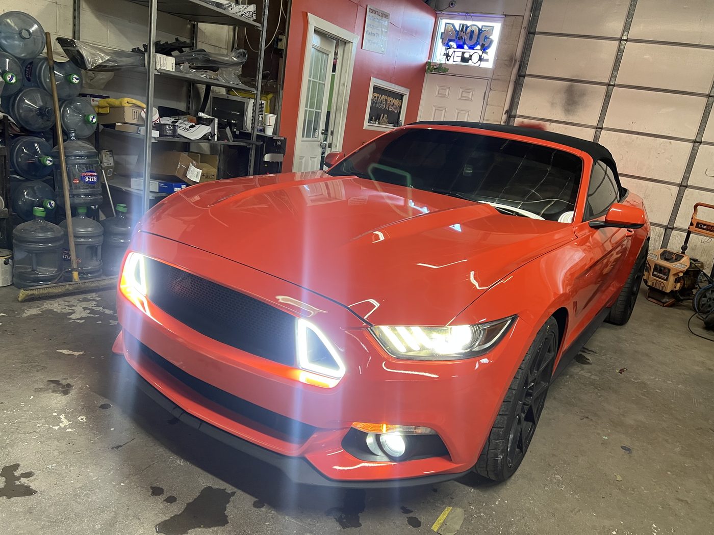 After: Ford Mustang Convertible repaired and repainted at Daviel's in Tulsa