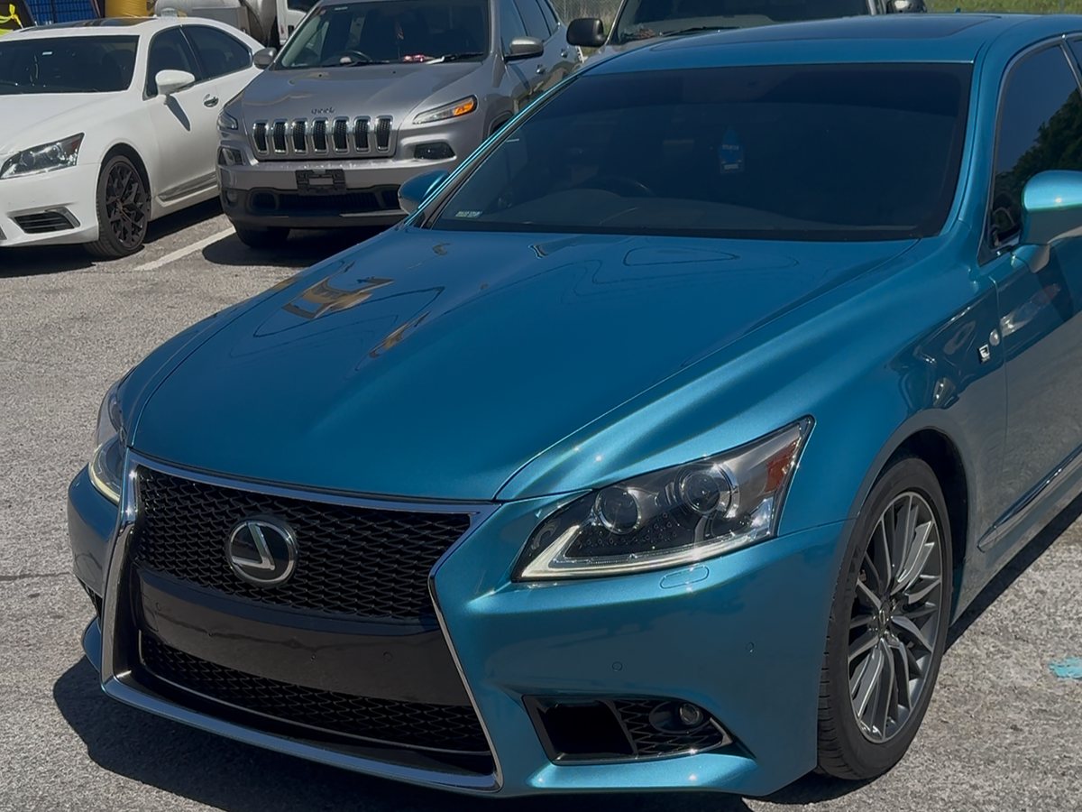 After: Lexus LS 460 F Sport repaired and repainted at Daviel's in Tulsa